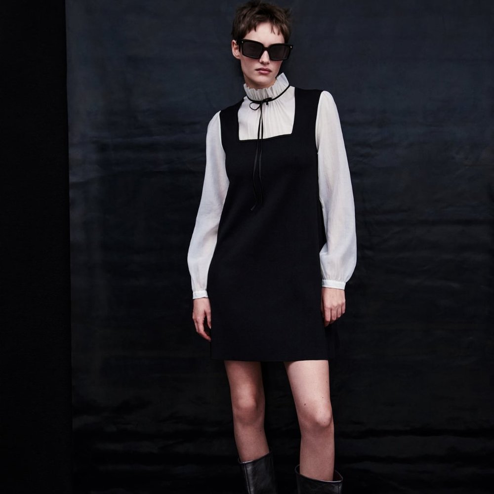 ZARA COMBINATION KNIT DRESS